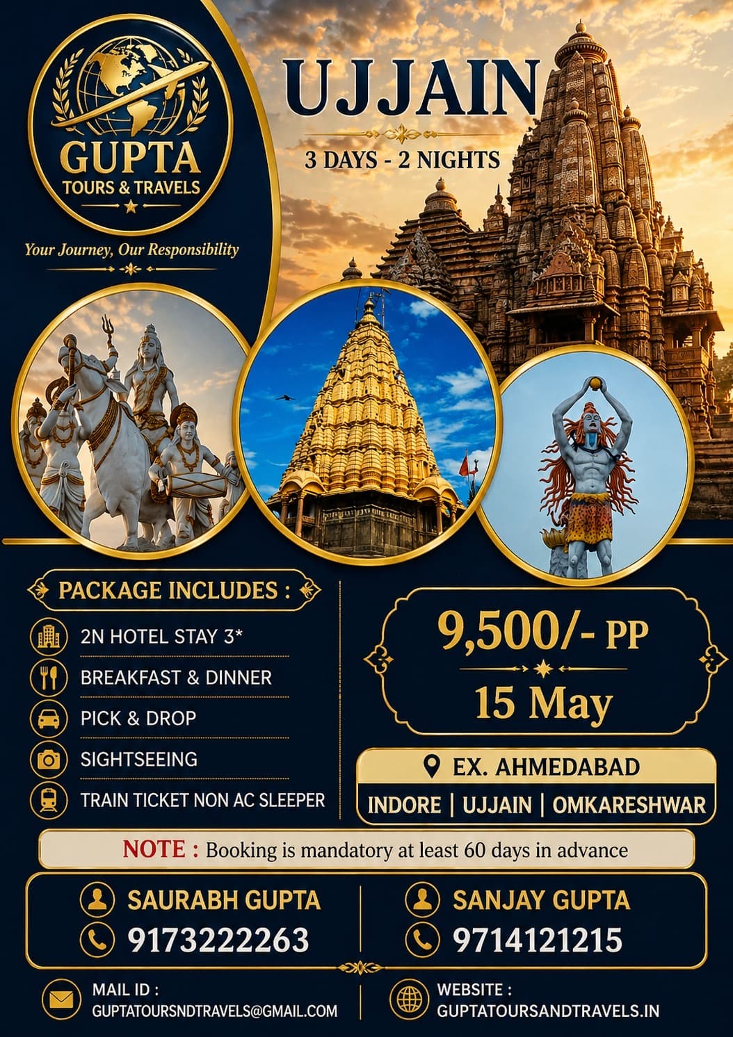 Ujjain Tour Package flyer