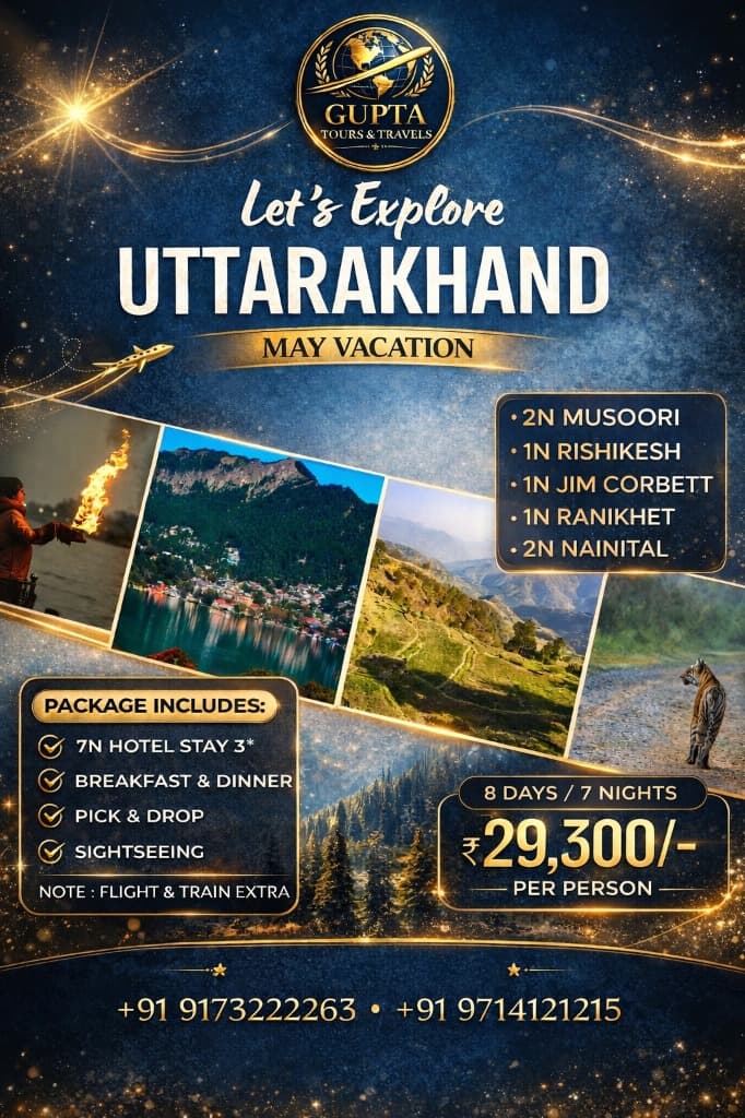 Uttarakhand Tour Package flyer
